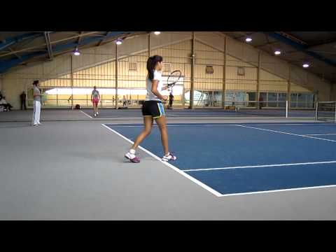 Ana Ivanovic's first practice session at WTA Tour event in Linz, Austria