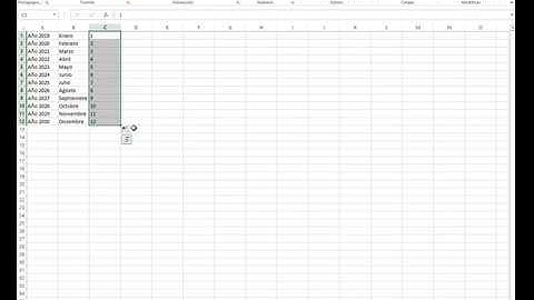 Serie de Relleno Excel 2013