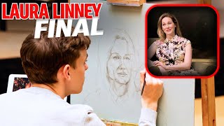 Painting Laura Linney Portrait Artist Final 2019 | Portrait Artist of the Year UK
