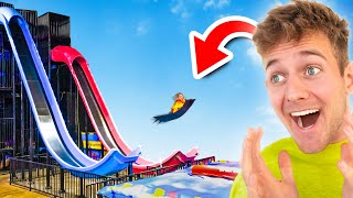 MEGA GLIJBAAN IN TRAMPOLINEPARK! **hoogste**