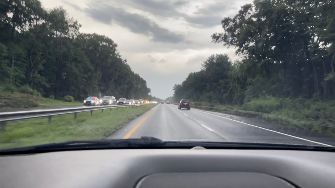 THE INFAMOUS WILBUR CROSS PARKWAY ROUTE 15 HIGHWAY DRIVING HOME FROM