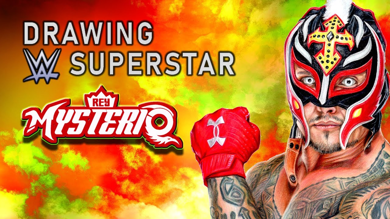 DRAWING WWE SUPERSTAR REY MYSTERIO