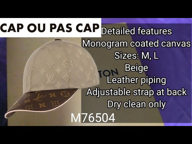 Authentic Louis Vuitton Cap Ou Pas Hat Monogram Beige Size Large LV BRAND  NEW 