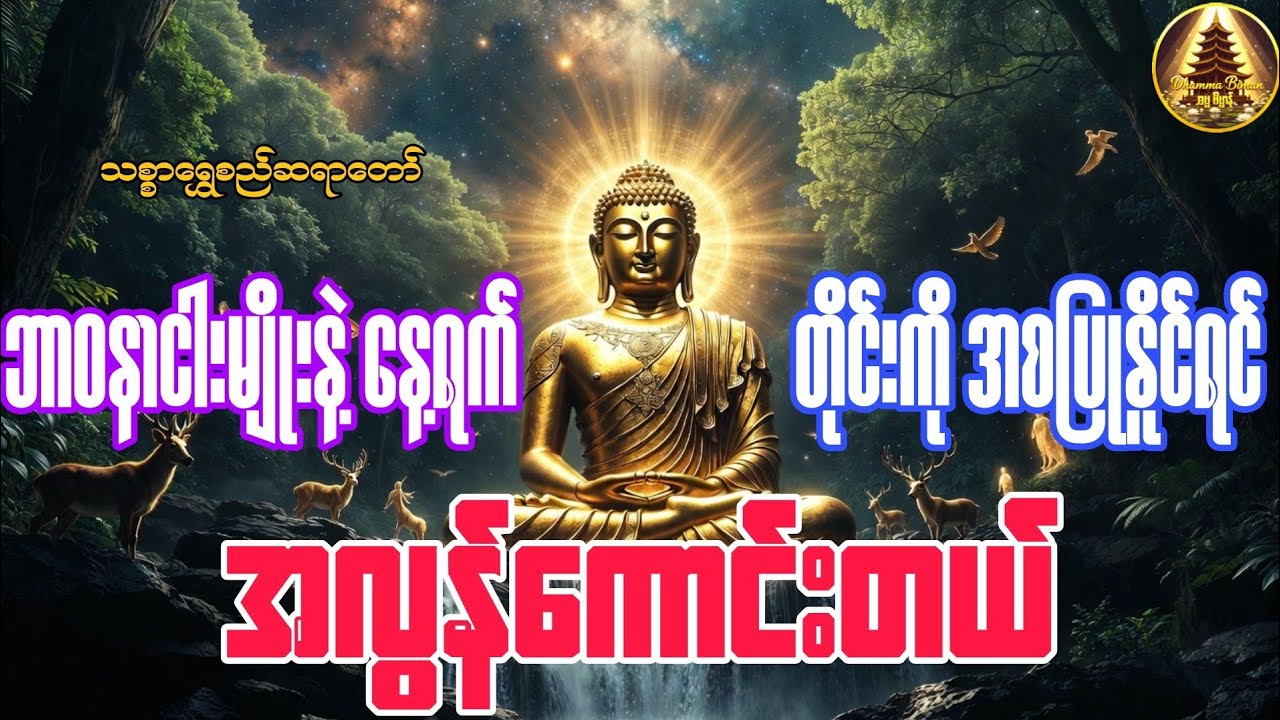 🌸ဘာဝနာ(၅)မျိုးနဲ့နေ့ရက်တိုင်းကိုအစပြုနိုင်ရင် အလွန်ကောင်းတယ်#မေတ္တာပို့#မနက်ခင်းတရားတော်#တရား#ပဌာန်း