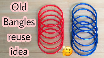 Waste Material Craft ideas | Best Out Of Waste | Bangles Craft | Old Bangles Reuse Idea
