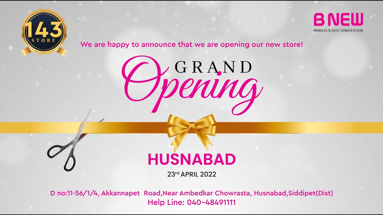 Grand Opening of Our 143rd BNew Mobiles and Electronics Store at Husnabad