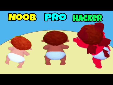 Rascal Baby - Noob vs Pro vs Hacker | All Levels Gameplay Android Walkthrough IOS