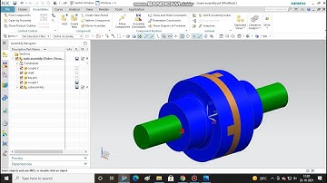 Oldham Coupling Assembly -NX (Unigraphics) || Part 1 #shorts# Machine Design