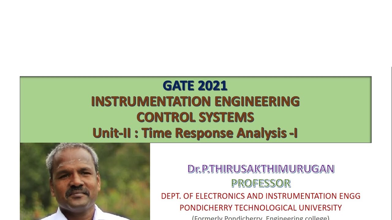 GATE : EEE, ECE and IN Control systems-Time Response Analysis Part I ...