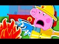 Fire Truck Song 👨‍🚒🚒 I Want To Be A Firefighter 🔥 Peppa Pig Kids Songs and Nursery Rhymes