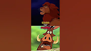 Simba vs Lion King Characters