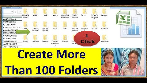 How to create more than 100 Folders with a Single Click |Create multiple folders without software