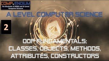 A-Level OOP:  Classes, Objects, Instances, Methods, Attributes, Constructors