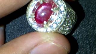 Batu Permata Ruby Star Burma - Zp 93