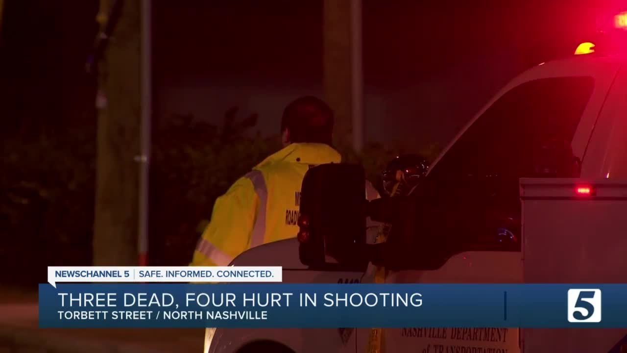 Three dead, four injured in West Nashville shooting Friday night - YouTube