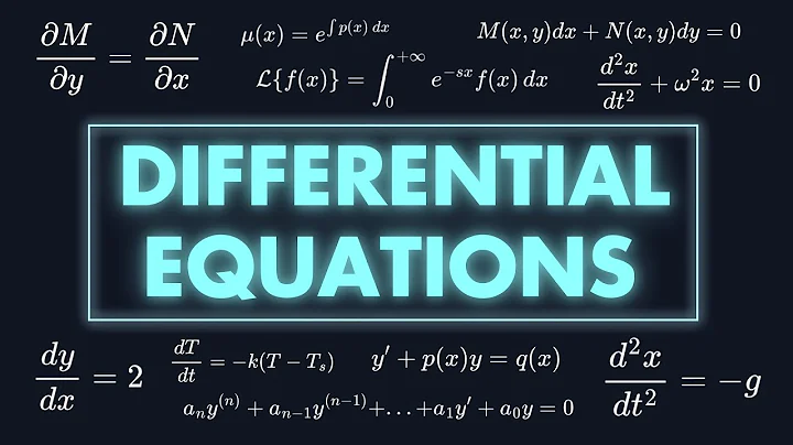 DIFFERENTIAL EQUATIONS explained in 21 Minutes