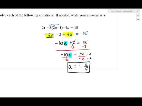 1 1 Solving Equations part I - YouTube