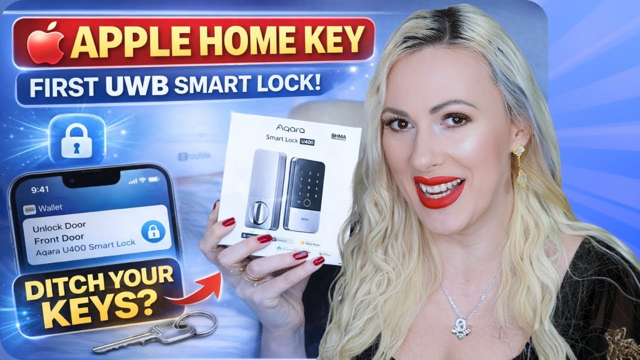 Senses Your iPhone and Unlocks the Door! Aqara U400 UWB Review UWB Smart Lock