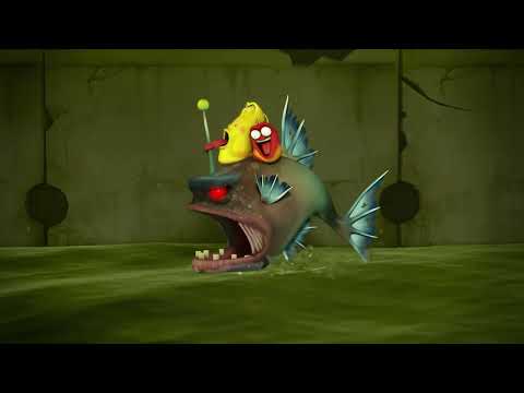 "Larva 😝 #snowball fight #flood#ant #stomachache 😝 #comédie Dessins animés"