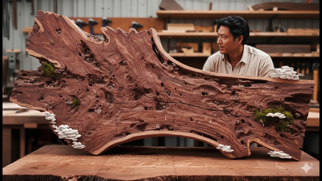 Nobody Wanted These Weird Old Logs… Until a Skilled Woodworker Turned Them Into Something Amazing
