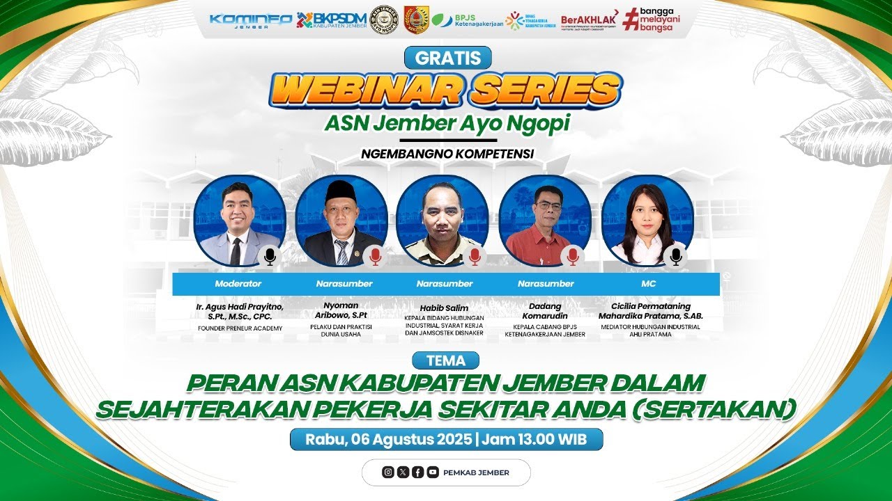 WEBINAR SERIES ASN JEMBER AYO NGOPI 