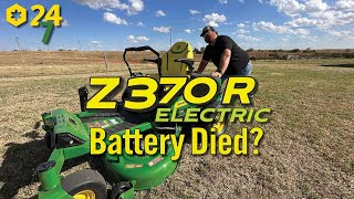 How to Move the Z370R Electric Mower When It's Out of Battery