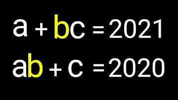 Math Olympiad || A nice algebra problem || How to solve for "a" , "b" , "c" in this problem ?