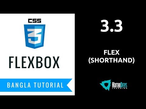 3.3 - flex (shorthand property) | FlexBox Bangla Tutorial