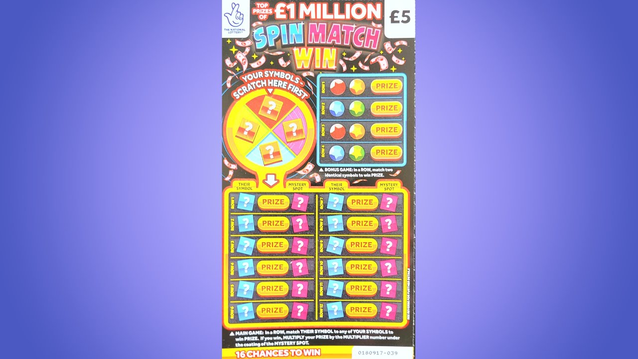 Scratchin' Fridays 11 £1 MILLION SPIN MATCH WIN National Lottery
