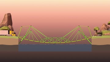 Poly Bridge 2 Level 3 - 14 "Low Flyer" 100%