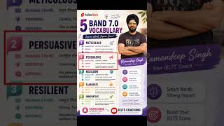 5 Smart English Words for Band 7+ | IELTS Coaching #shorts