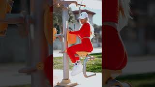 Gymnastics-girl yoga #blonde #yogaexercise #stretching #relaxingstretch #yogapose