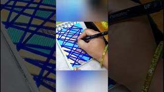 👉 Easy Zentangle for Beginners ✨#easyzentangle#zentangleforbeginners#satisfyingart#shorts