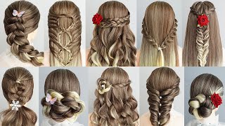 TOP 10 Simple Braided Hairstyles For Long Hair  Easy And Beautiful Hairstyles For Ladies