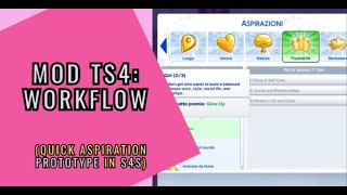 MOD TS4: WORKFLOW (QUICK ASPIRATION PROTOTYPE IN S4S)