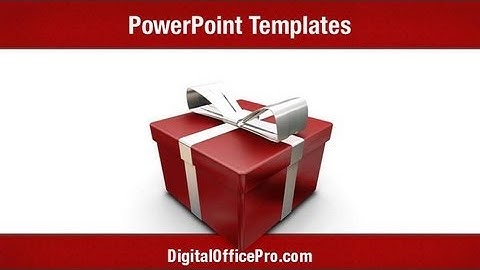 Gift Box PowerPoint Template Backgrounds - DigitalOfficePro #00955W