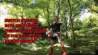 Switch Kick Feint To Rear Cross With Sam
