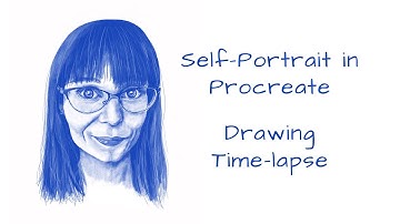 Self-Portrait in Procreate - Drawing Time-lapse