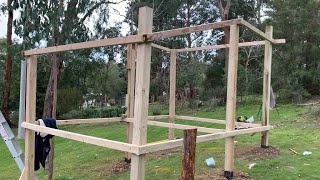 Chicken Coop Build - Starting the Frame of the Chicken Coop - Urban Garden Build