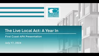A Discussion of Florida's Live Local Act