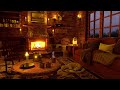 Cozy Cabin Ambience : Rain on Window & Crackling Fireplace Sounds 8 Hours - Study, Relaxing Sleep