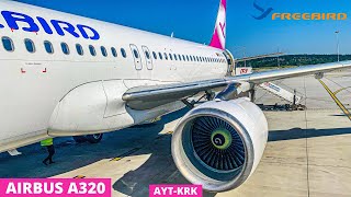 [4K] TRIP REPORT | Longest PTU ever ?! | Freebird Airlines | Airbus A320-200 | Antalya to Krakow