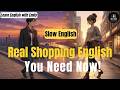 I Only Used These Simple Phrases to Shop in English! (A1-A2 Dialogue)