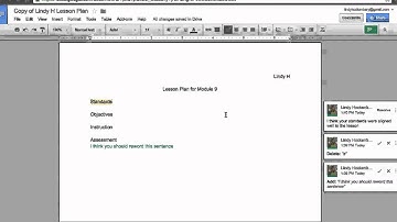 How to conduct a peer review using Google Docs