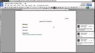 How to conduct a peer review using Google Docs