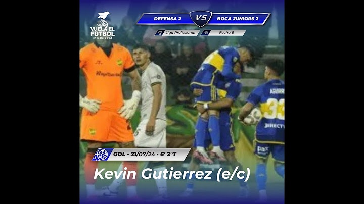 Defensa y Justicia 2 - Boca Juniors 2 (Kevin Gutierrez en contra)