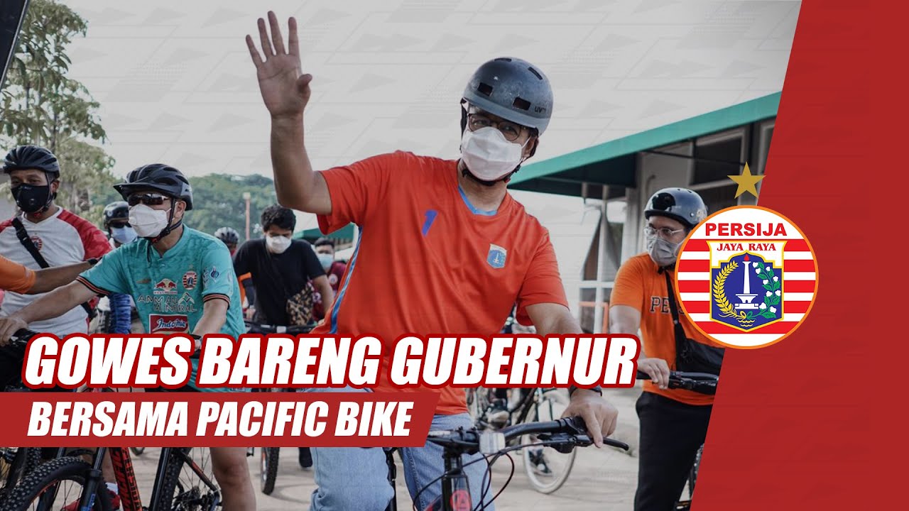 The Jakmania dan Persija Gowes Santai Bareng Gubernur DKI Jakarta