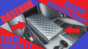 BASENOR Center Console Cover | Tesla Model 3 / Y | More Comfort & Protection For Your Center Console