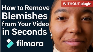 How To Remove PIMPLES, ZITS AND BLEMISHES FAST In Filmora. Free Software. Zero Plugin