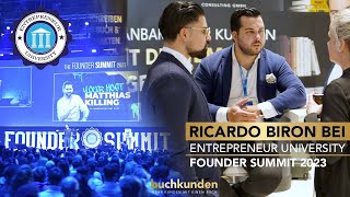 Ricardo Biron Bei Entrepeneur University Founder Summit 2023